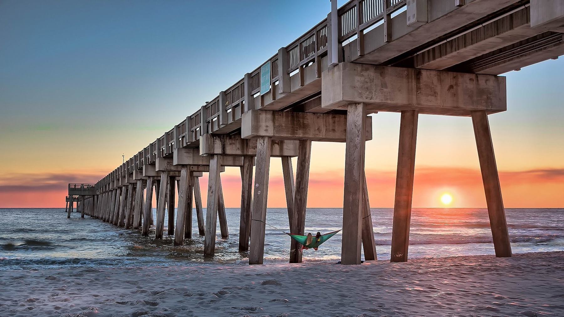 Pier at sunset